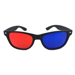 Red Blue 3D Anaglyph Glasses (Red-Cyan) – Vision Therapy Goggles for Amblyopia, Exotropia, Diplopia, Eye Training - For Kids & Adults – Use for 3D Movies, Games, Books, DVDs, Magazines